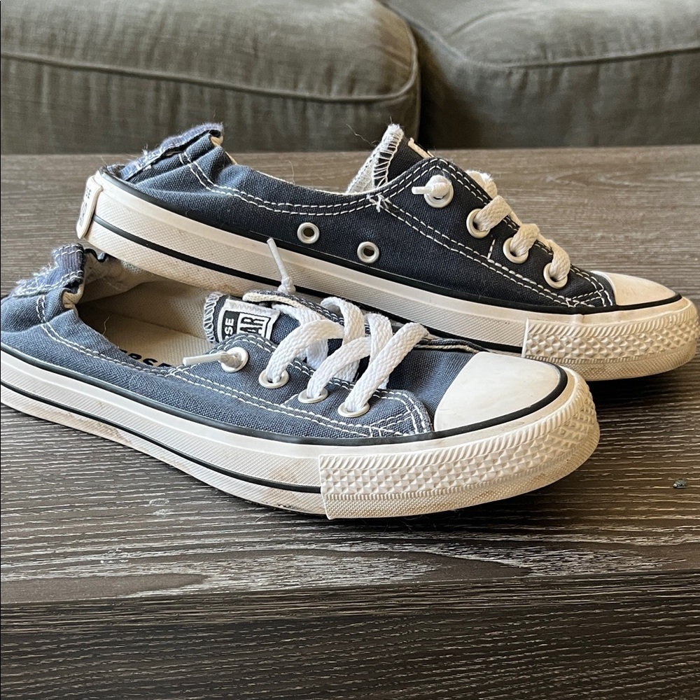 Women’s Navy Blue Canvas Sneakers